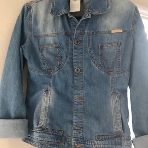 D&G  Distressed Jean Jacket with a mini Pochette